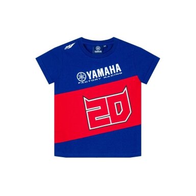 Raudona QUARTARARO YAMAHA marškinėliai vaikams