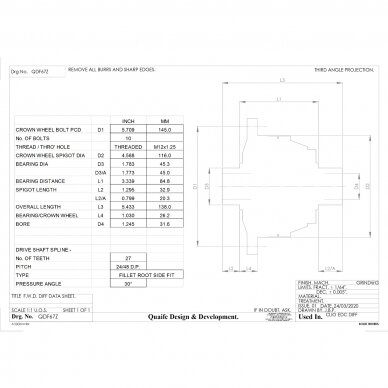 QUAIFE QDF67Z riboto slydimo diferencialas, skirtas „Mini Cooper F56“ (išskyrus S modelius) 1 QUAIFE QDF67Z riboto slydimo diferencialas, skirtas „Mini Cooper F56“ (išskyrus S modelius) 1