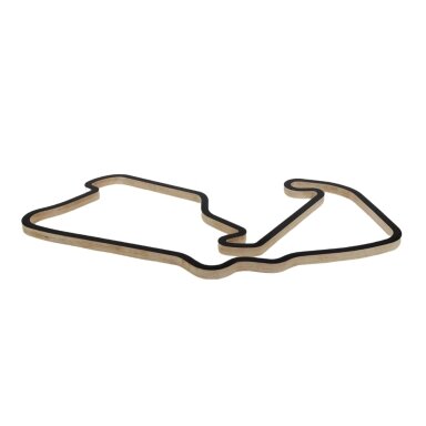 RACETRACK DECOR Sienų dekoracija Silverstone Circuit Small Classic Model