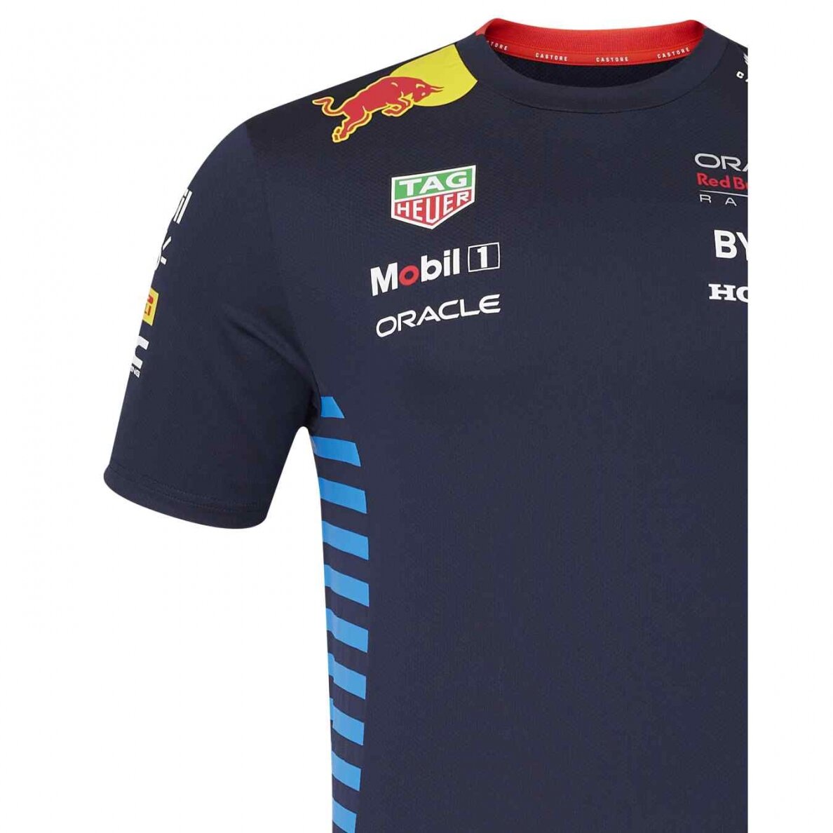 RED BULL Castore Team Replica mėlyna marškinėliai vyrams RBR24_TSH_TEA 3