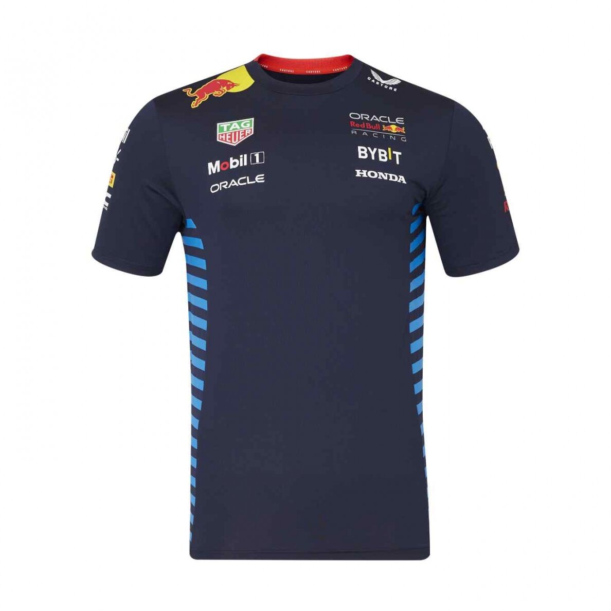 RED BULL Castore Team Replica mėlyna marškinėliai vyrams RBR24_TSH_TEA RED BULL Castore Team Replica mėlyna marškinėliai vyrams RBR24_TSH_TEA