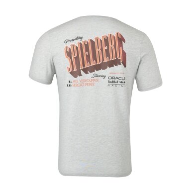 RED BULL Castore Austrijos Grand Prix Unisex pilkos spalvos marškinėliai