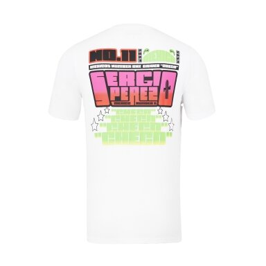 RED BULL Castore GP Mexico Sergio Perez balta unisex marškinėliai