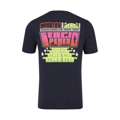 RED BULL Castore GP Mexico Sergio Perez mėlyna unisex marškinėliai