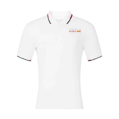 RED BULL Castore logotipu puoštas polo marškinėlis, baltas RBR24_PLH_LOG