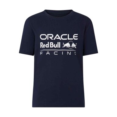 RED BULL Castore mėlynos spalvos logotipu puoštas marškinėlis vaikams RBR24_TSE_LOG