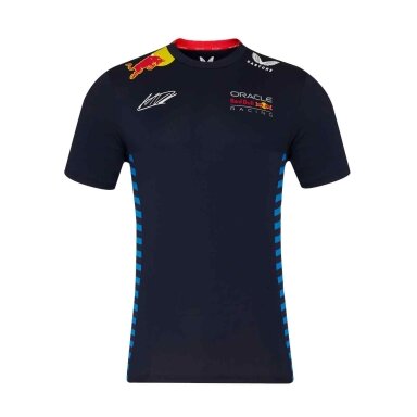 RED BULL Castore Max Verstappen mėlyna marškinėliai vyrams RBR24_TSH_MVE