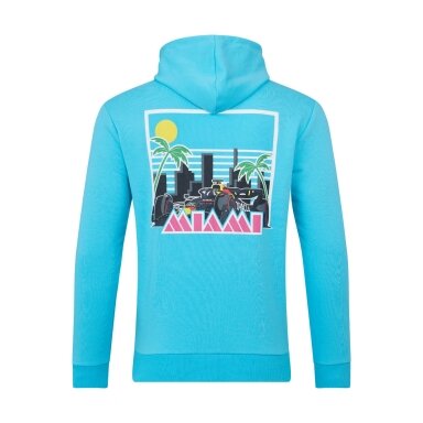 RED BULL Castore Miami Grand Prix mėlyna unisex džemperis su gobtuvu