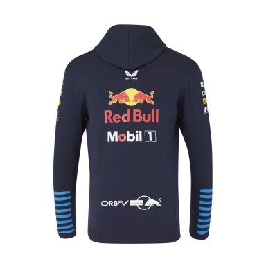 RED BULL Castore Team Replica mėlyna vyriška užtrauktukinė džemperis RBR24_SWH_ZIP