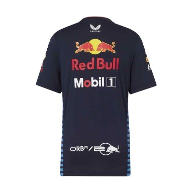RED BULL Castore Team Replica mėlyna marškinėliai vaikams RBR24_TSE_TEA