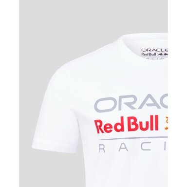 RED BULL Racing Castore Core Logo balta unisex marškinėliai