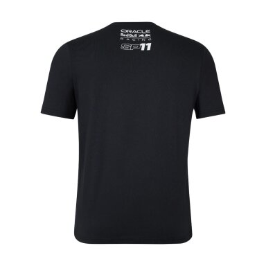 RED BULL Racing Castore Sergio Perez juoda unisex marškinėliai