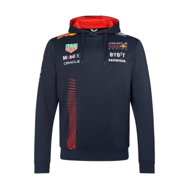 RED BULL Racing Castore Team Replica mėlyna unisex džemperis su gobtuvu