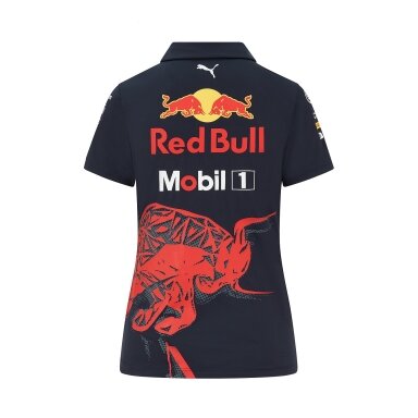 Mėlyna RED BULL Racing Team polo marškinėliai moterims