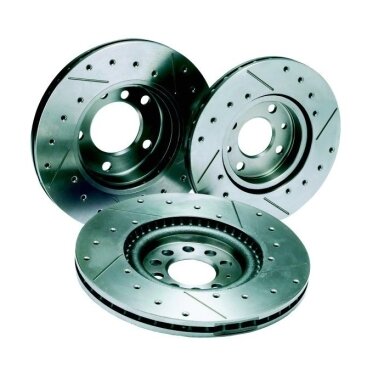 REDSPEC grooved and drilled brake discs for RENAULT Clio IV 1.6 RS 320x28 mm front