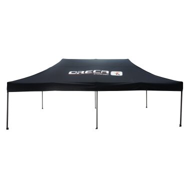 REDSPEC ORECA 3 x 6 m juoda aliuminio palapinė – kvadratinės kojos
