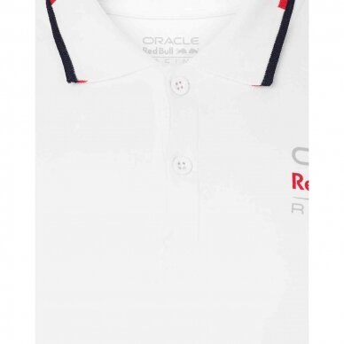 RED BULL Castore logotipu puoštas polo marškinėlis, baltas RBR24_PLH_LOG 2