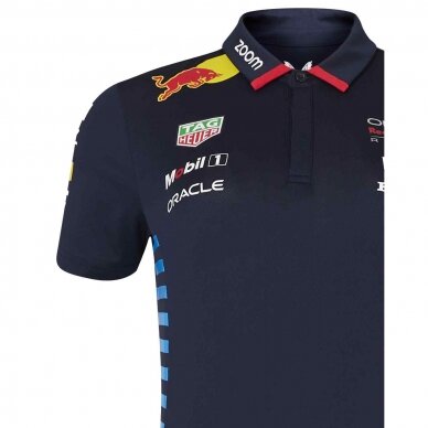 RED BULL Castore Team Replica mėlyna polo marškinėliai moterims RBR24_PLF_TEA 3