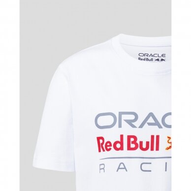 RED BULL Racing Castore Core Logo balta marškinėliai vaikams 1