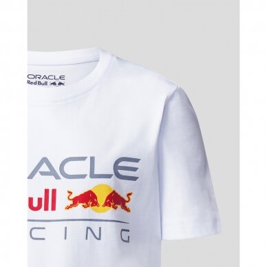 RED BULL Racing Castore Core Logo balta marškinėliai vaikams 2 RED BULL Racing Castore Core Logo balta marškinėliai vaikams 2