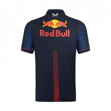 RED BULL Racing Castore Replica Max Verstappen mėlyna polo marškinėliai vyrams 1