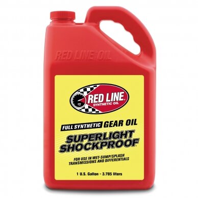 RED LINE Superlight Shockproof 75W90 3,78 l pavarų dėžės alyva RED LINE Superlight Shockproof 75W90 3,78 l pavarų dėžės alyva