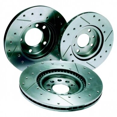 REDSPEC grooved and drilled brake discs for SUBARU Impreza II WRX STi 326x30 mm front REDSPEC grooved and drilled brake discs for SUBARU Impreza II WRX STi 326x30 mm front