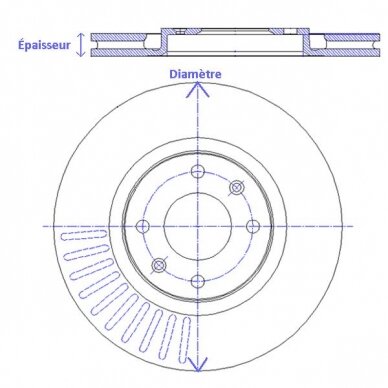 REDSPEC Group N stabdžių diskai RENAULT Clio I 238x8 mm galiniai 1 REDSPEC Group N stabdžių diskai RENAULT Clio I 238x8 mm galiniai 1