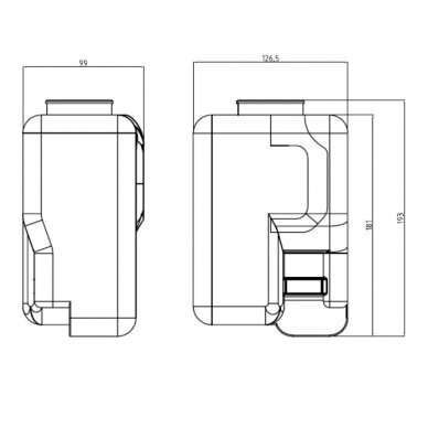 REDSPEC priekinio stiklo plovimo bakas 2 REDSPEC priekinio stiklo plovimo bakas 2
