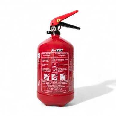 REDSPEC rankinis miltelinis gesintuvas, specialiosios pagalbos 4 kg plieninis REDSPEC PS4-HJ. 1