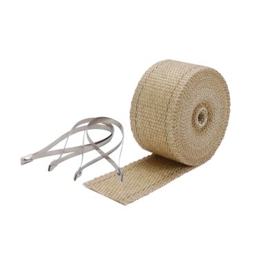 Išmetimo juostos rinkinys 7,6 m x 5 cm Stiklo pluoštas – smėlio spalvos DEI 10122