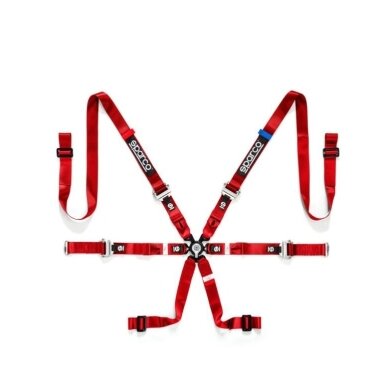 Saugos diržai SPARCO PRO ENDURANCE FIA 6 taškų 2"/2" Saugos diržai SPARCO PRO ENDURANCE FIA 6 taškų 2"/2"