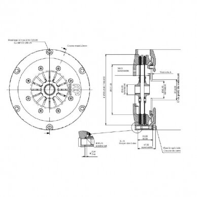 AP RACING CP7382 dvigubo disko sankabos mechanizmas su ø184 mm trinkelėmis, 636 Nm 1 AP RACING CP7382 dvigubo disko sankabos mechanizmas su ø184 mm trinkelėmis, 636 Nm 1