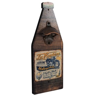 RETRO BRANDS Moto La Routière sieninis butelių atidarytuvas
