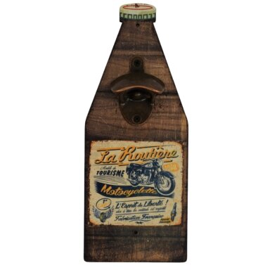 RETRO BRANDS Moto La Routière sieninis butelių atidarytuvas