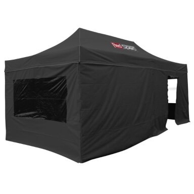 Sienos + durys + langų komplektas REDSPEC Oreca palapinei 3 x 3 m juodo plieno