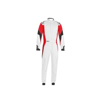 SPARCO COMPETITION FIA 8856 2018 kostiumas baltas raudonas juodas