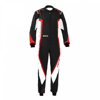 SPARCO CURB CIK FIA 2 lygio kartingo kostiumas Black Red