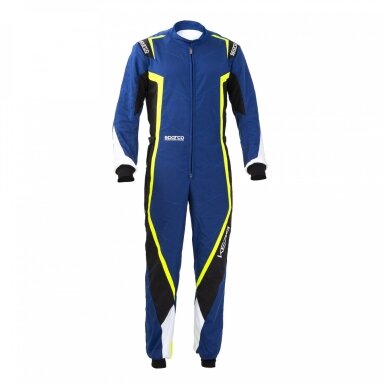 SPARCO CURB CIK FIA 2 lygio kartingo kostiumas Blue Yellow SPARCO CURB CIK FIA 2 lygio kartingo kostiumas Blue Yellow