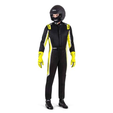 SPARCO FIA SPRINT PRO juodas geltonas kostiumas