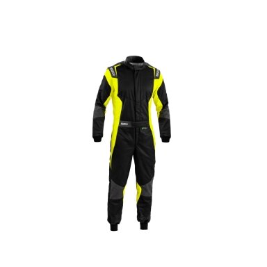 SPARCO FUTURA FIA 8856 2018 Juodas geltonas kostiumas