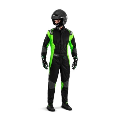 SPARCO FUTURA FIA 8856 2018 Juodas žalias kostiumas