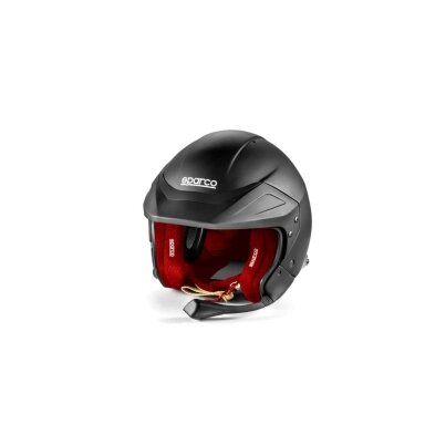 SPARCO Jet FIA FLUX RJ I šalmas, juodas su raudonu vidumi