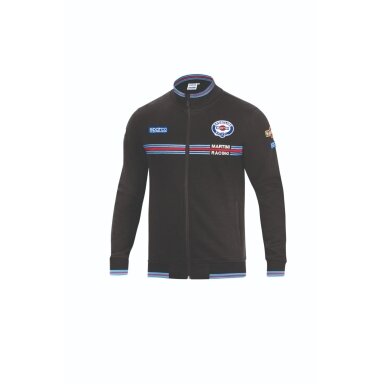 SPARCO MARTINI juoda užtrauktuku užsegama vyriška džemperis