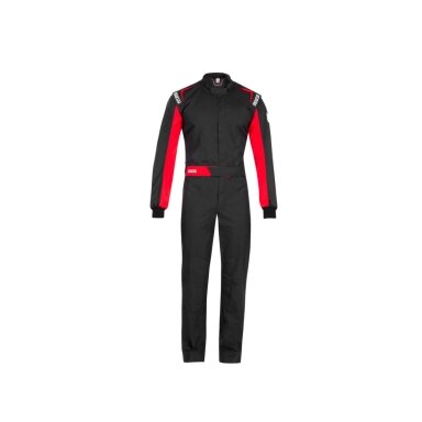 SPARCO ONE SFI 3 2A 1 kostiumas juodas raudonas