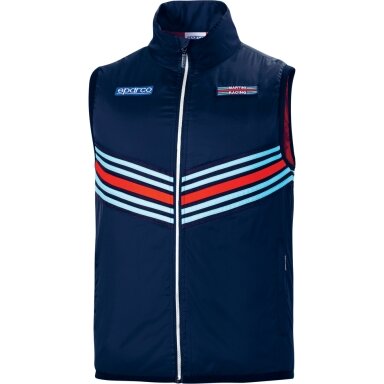 SPARCO REPLICA MARTINI RACING STRIPES striukė be rankovių - mėlyna
