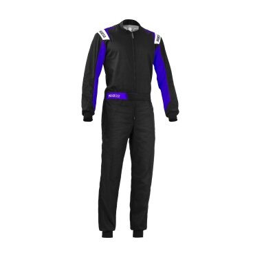 SPARCO ROOKIE kartingo kostiumas, juodas ir mėlynas