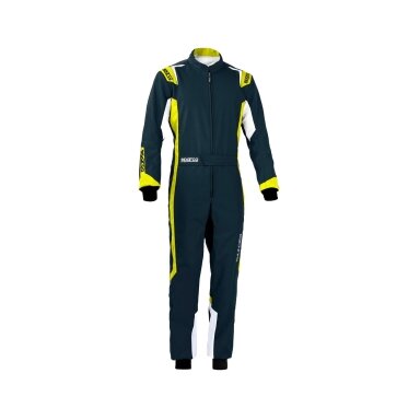 SPARCO THUNDER CIK FIA 2 lygio kartingo kostiumas antracito geltonas