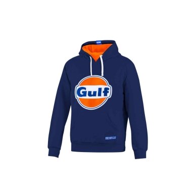 SPARCO X GULF tamsiai mėlyna džemperis su gobtuvu