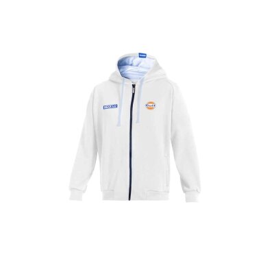 SPARCO GULF balta džemperis su užtrauktuku